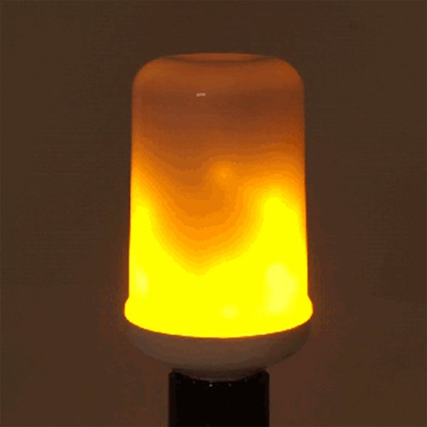 LED žárovka plamen