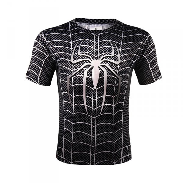 Sportovní tričko - Spiderman SYMBIOTE - černá - Velikost - L