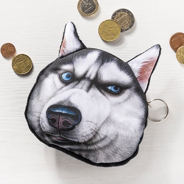 Psí peněženka na drobné - pes černý