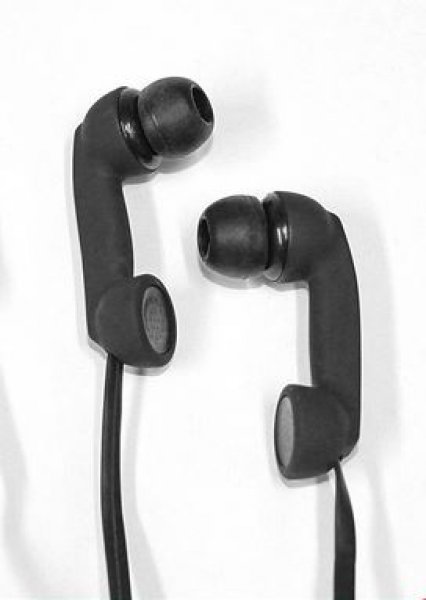 Sluchátka retro telefon - černá