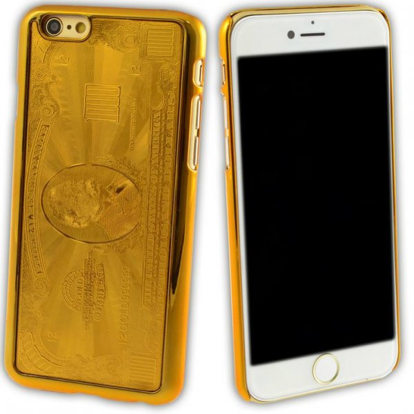 Zlatý kryt na iPhone 6 - 1000$ bankovka