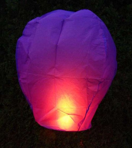 Lampion přání - Fialový