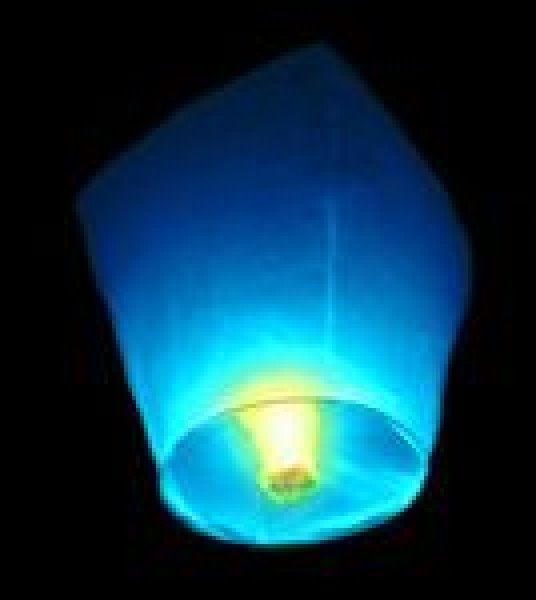 Lampiony přání - 10ti pack - Modré lampiony