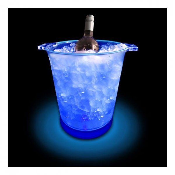 Svítící kbelík na led