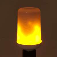 LED žárovka plamen