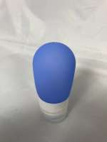Cestovní silikonová lahvička na tekutiny - Modrá - 60 ml