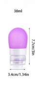 Cestovní silikonová lahvička na tekutiny - Fialová - 38 ml