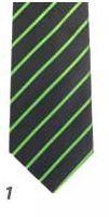 Nafukovací kravata na spaní - černá zelený proužek