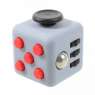 Fidget Cube antistresová kostka - antistresová hračka - Šedo-červená