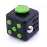 Fidget Cube antistresová kostka - antistresová hračka - Černo-zelená