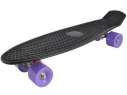 Stylový skateboard z tvrzeného plastu - Černá