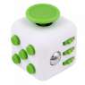 Fidget Cube antistresová kostka - antistresová hračka - Bílo-zelená