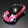 PC myš auto bezdrátová - růžová