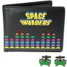 Retro peněženka a manžety - Space invaders
