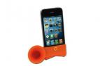 Stojánek se zesilovačem pro iPhone4 - oranžová