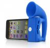 Stojánek se zesilovačem pro iPhone4 - modrá